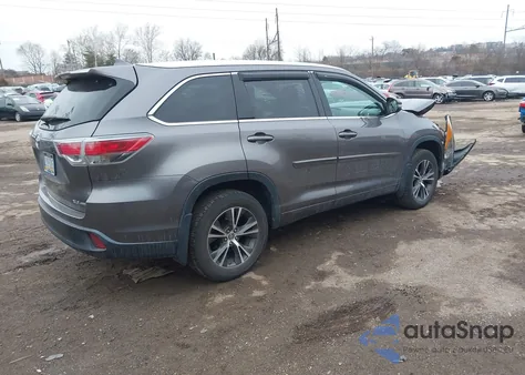2016 Toyota Highlander Xle V6 from USA, damaged, VIN 5TDJKRFH9GS502593